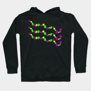 Mardi Gras Bead Design Hoodie